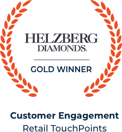 Helzberg Diamonds Gold Winner Retail TouchPoints Badge
