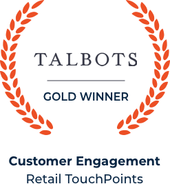 Talbots Gold Winner Customer Engagements Retail Touch Points Badge