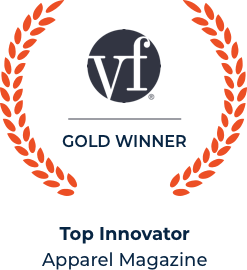 vf Gold Winner Top Innovator Apparel Magazine Badge