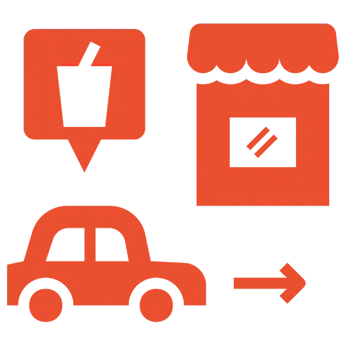 Icons for curbside pickup
