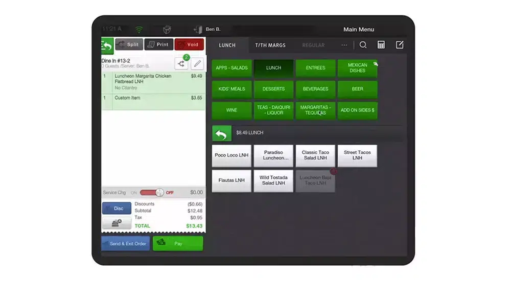 Restaurant POS Software, Free demo available