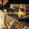 Millennials ordering food and getting rewards by restaurant loyalty program